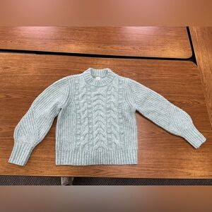 Women's Cable Knit Sweater - Light Green
